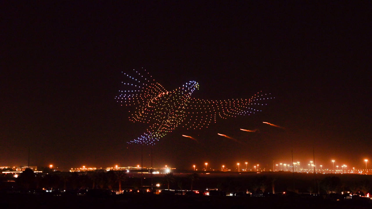 Niagara falls drone show